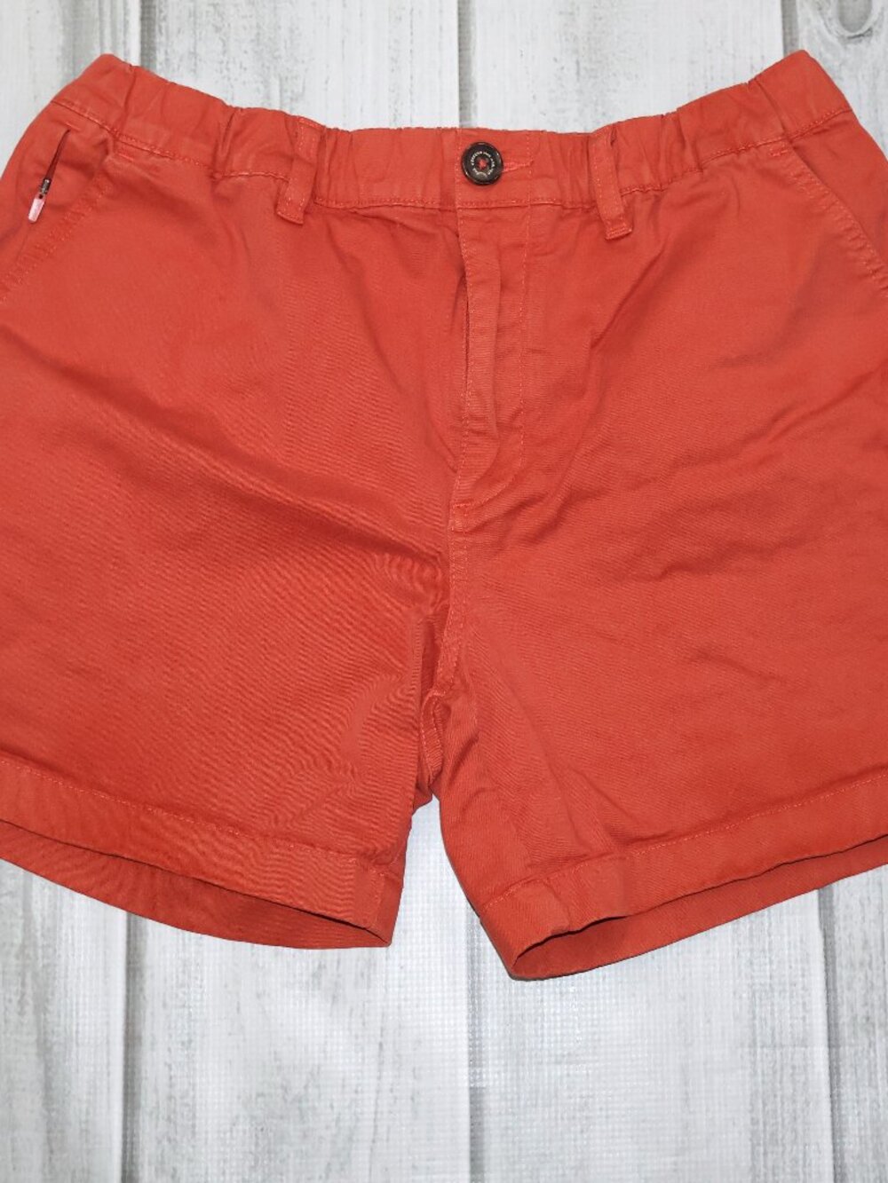 Chubbies Men's Red Shorts Size M Cotton Boomshakalaka Stretch Everywear Pockets